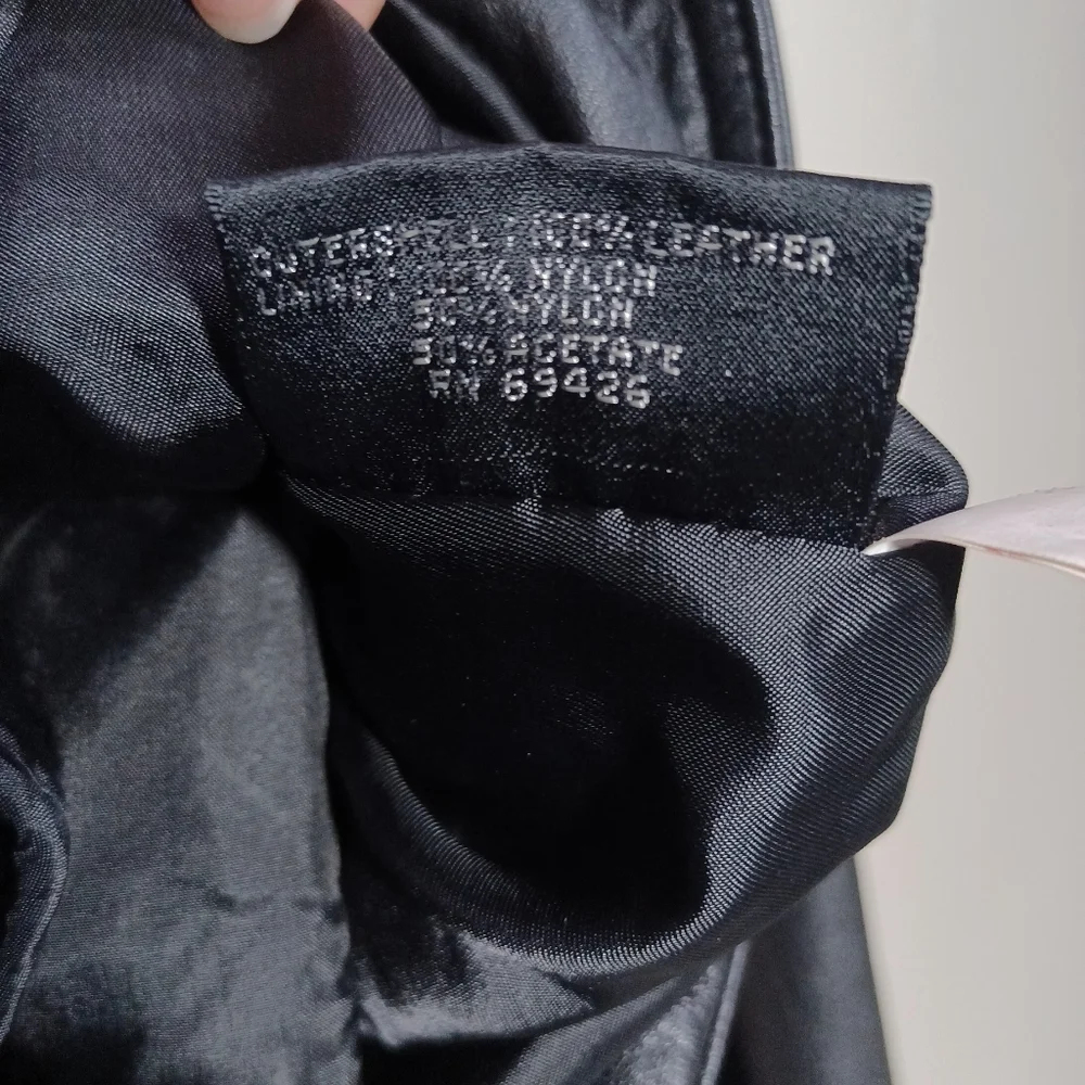 Wilsons Leather Thinsulate Asymmetrical Zip Moto Jacket Size M Vintage - Picture 3 of 4
